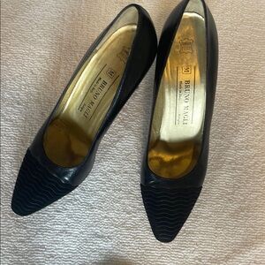 Bruno Magli Black Heels Classic Elegant Design